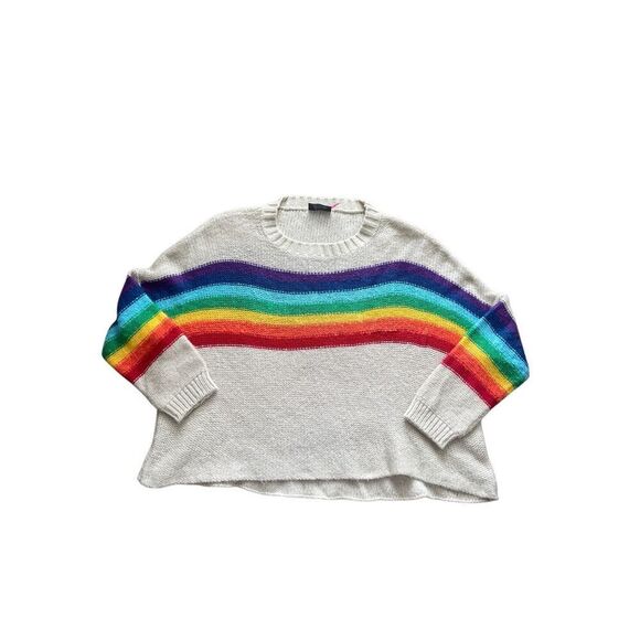 Wooden Ships Rainbow Stripe Sweater – Size M/L – Made in Indonesia - Picture 1 of 6